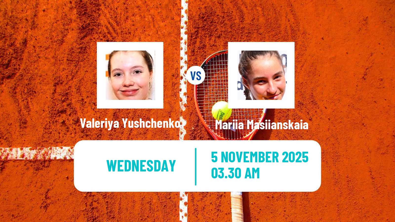 Tennis ITF W15 Antalya 13 Women Valeriya Yushchenko - Mariia Masiianskaia