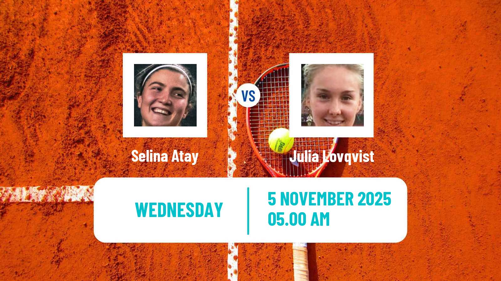 Tennis ITF W15 Antalya 13 Women Selina Atay - Julia Lovqvist