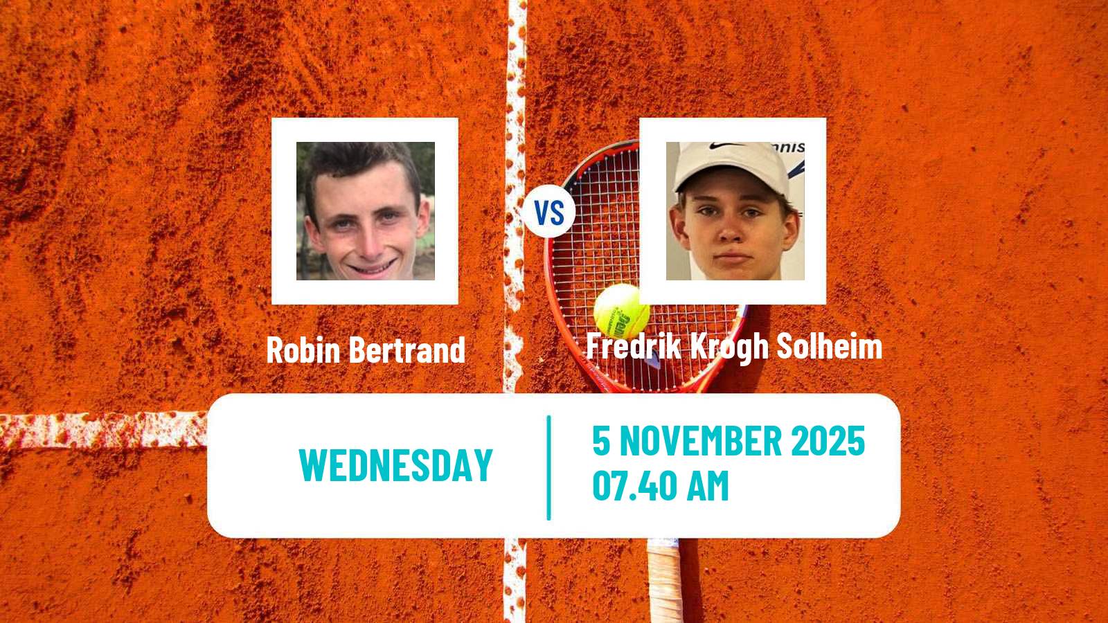Tennis ITF M25 Monastir 9 Men Robin Bertrand - Fredrik Krogh Solheim