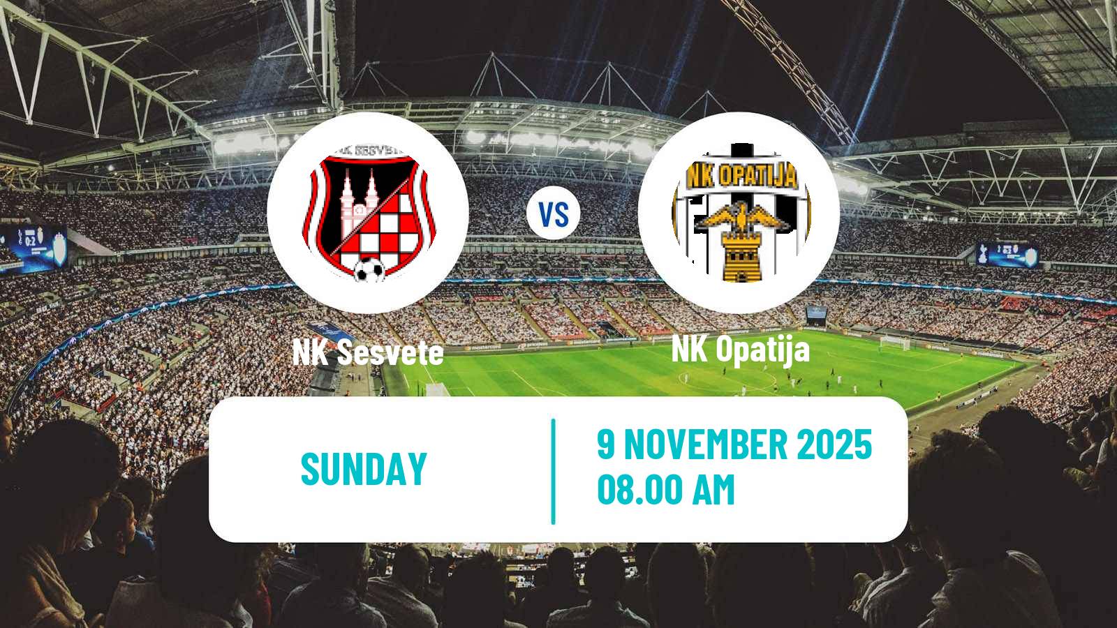 Football Croatian Prva NL Sesvete - Opatija