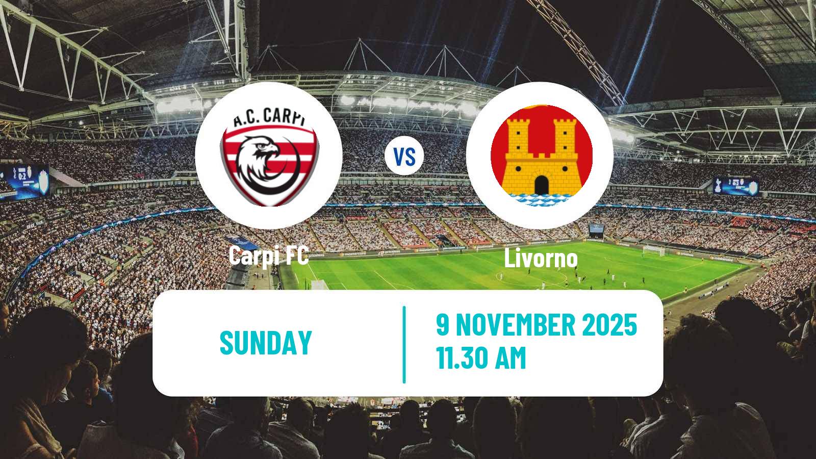 Football Italian Serie C Group B Carpi - Livorno