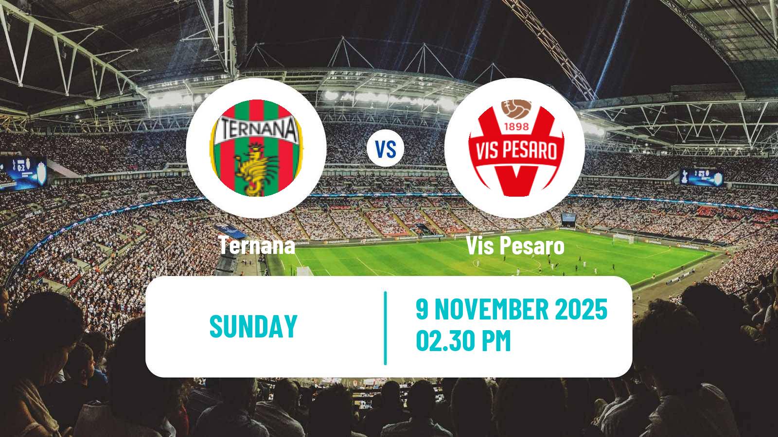 Football Italian Serie C Group B Ternana - Vis Pesaro