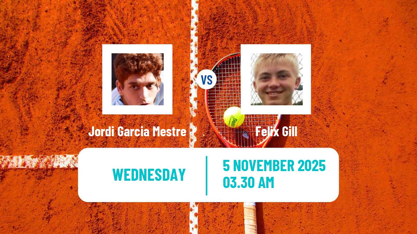 Tennis ITF M25 Valencia Men Jordi Garcia Mestre - Felix Gill
