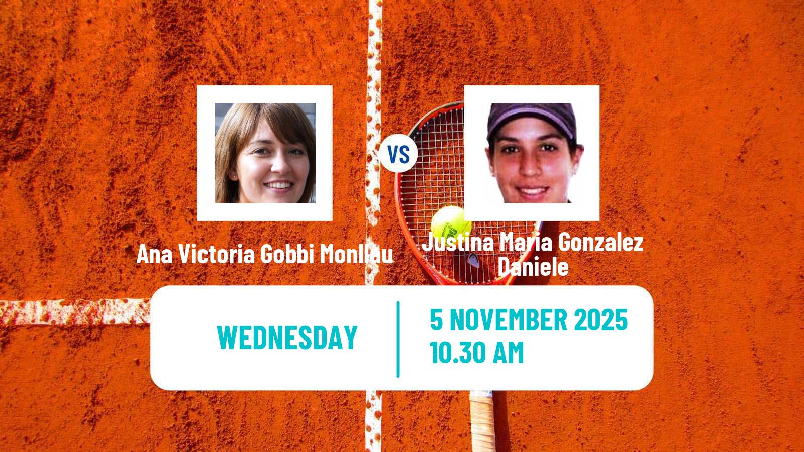 Tennis ITF W15 Neuquen Women Ana Victoria Gobbi Monllau - Justina Maria Gonzalez Daniele