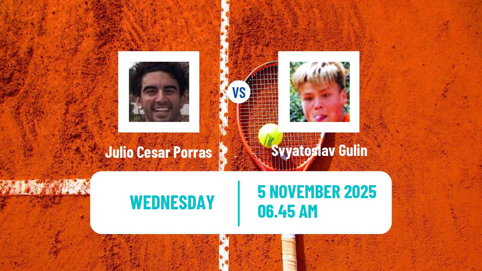 Tennis ITF M25 Valencia Men Julio Cesar Porras - Svyatoslav Gulin