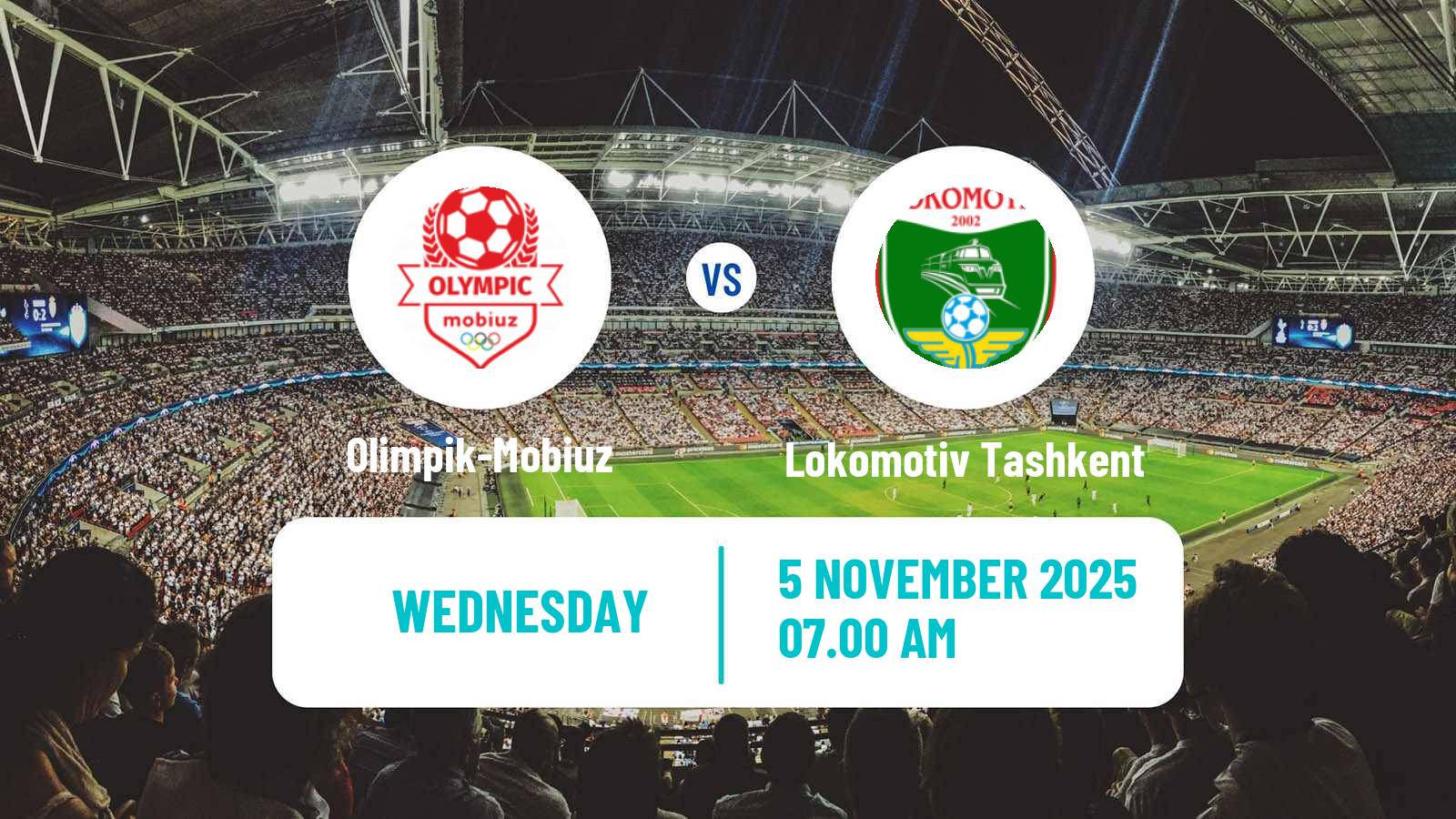 Football Uzbek Pro Liga Olimpik-Mobiuz - Lokomotiv Tashkent