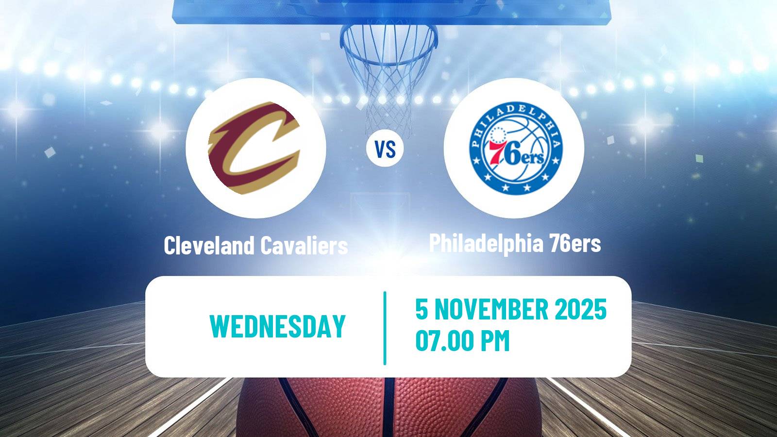 Basketball NBA Cleveland Cavaliers - Philadelphia 76ers