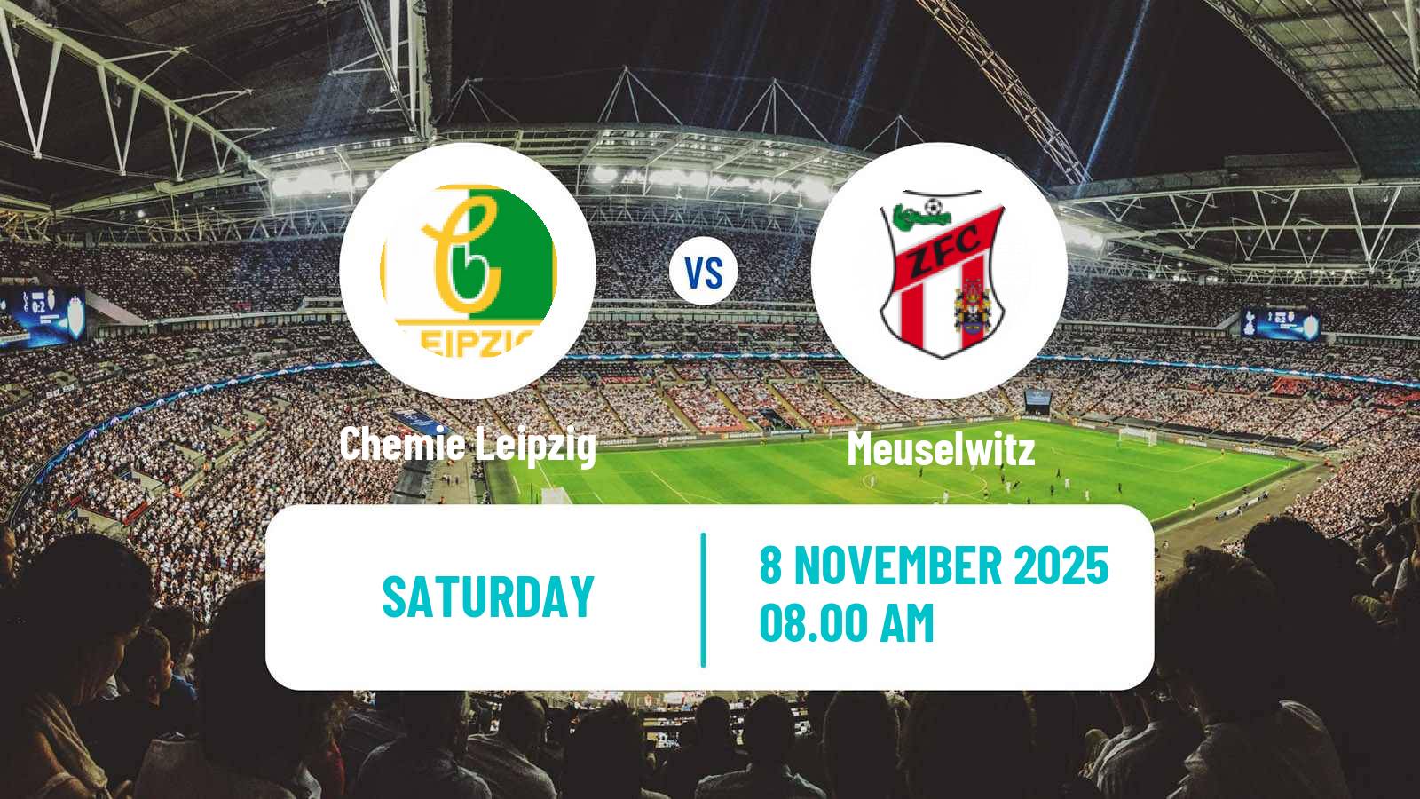 Football German Regionalliga Nordost Chemie Leipzig - Meuselwitz