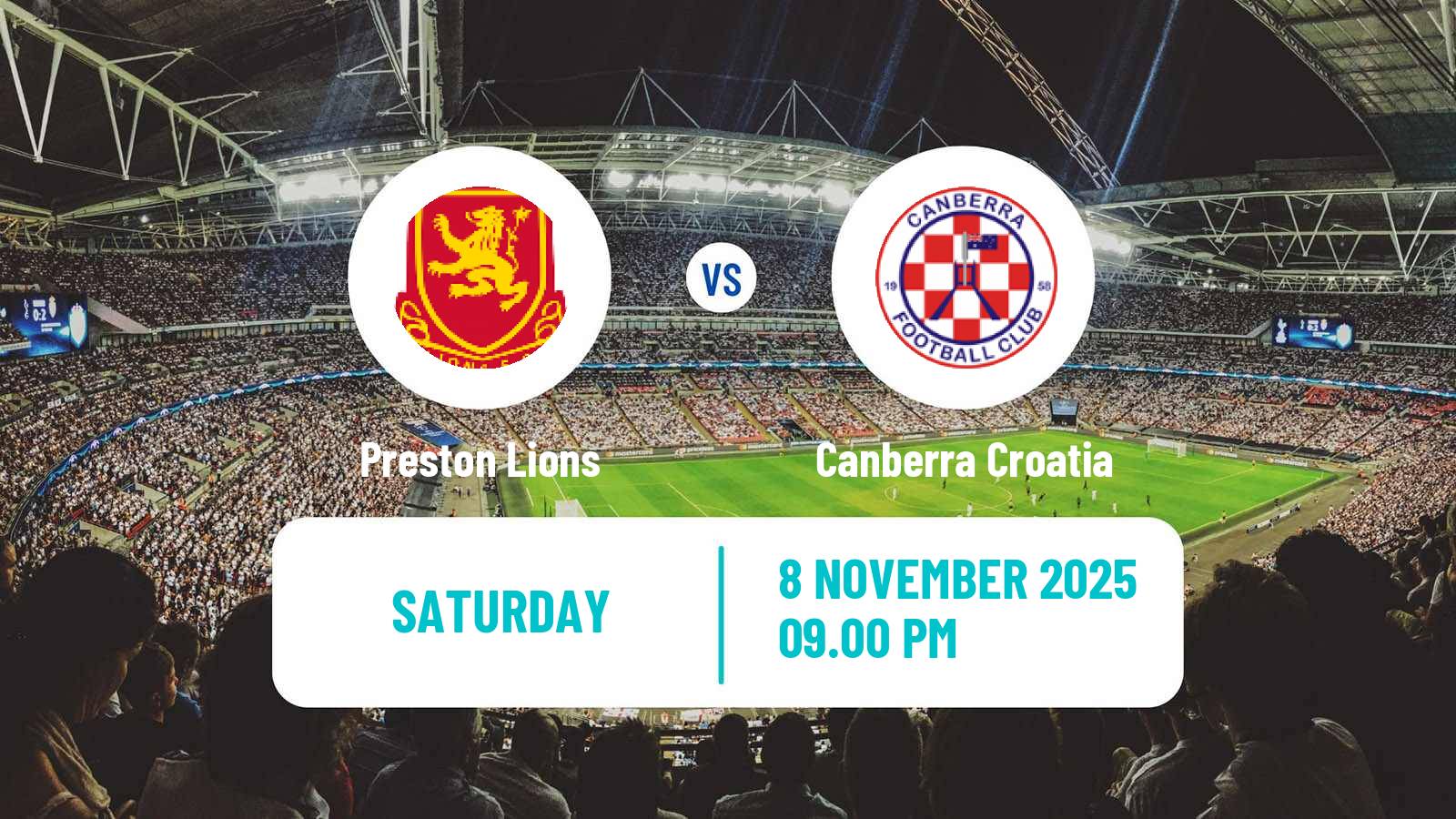 Soccer Australian Championship Preston Lions - Canberra Croatia