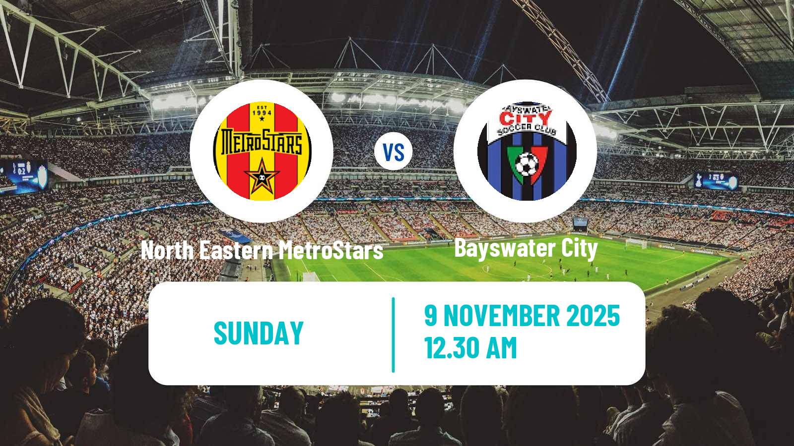 Soccer Australian Championship North Eastern MetroStars - Bayswater City
