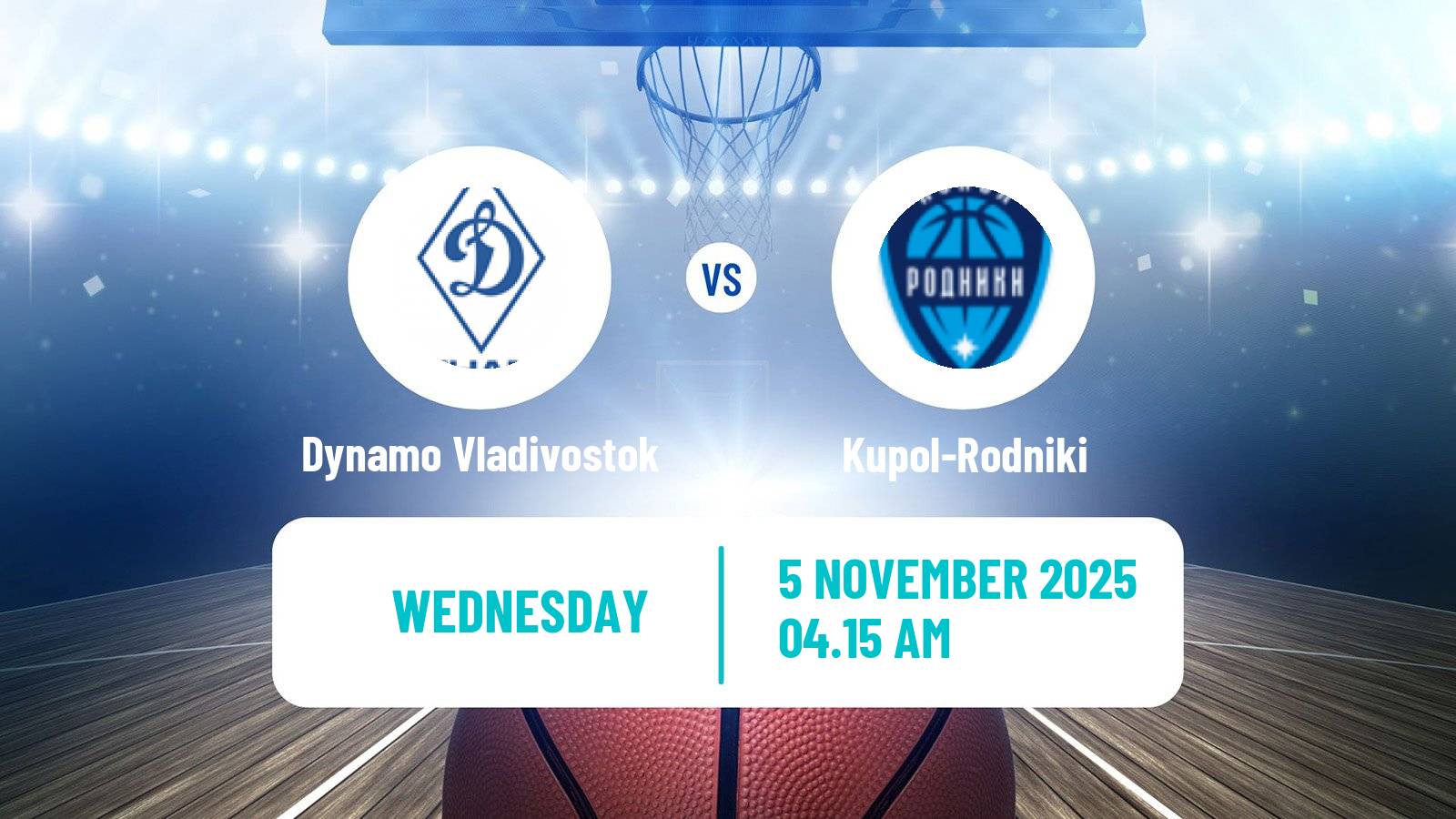 Basketball Russian Super League Basketball Dynamo Vladivostok - Kupol-Rodniki