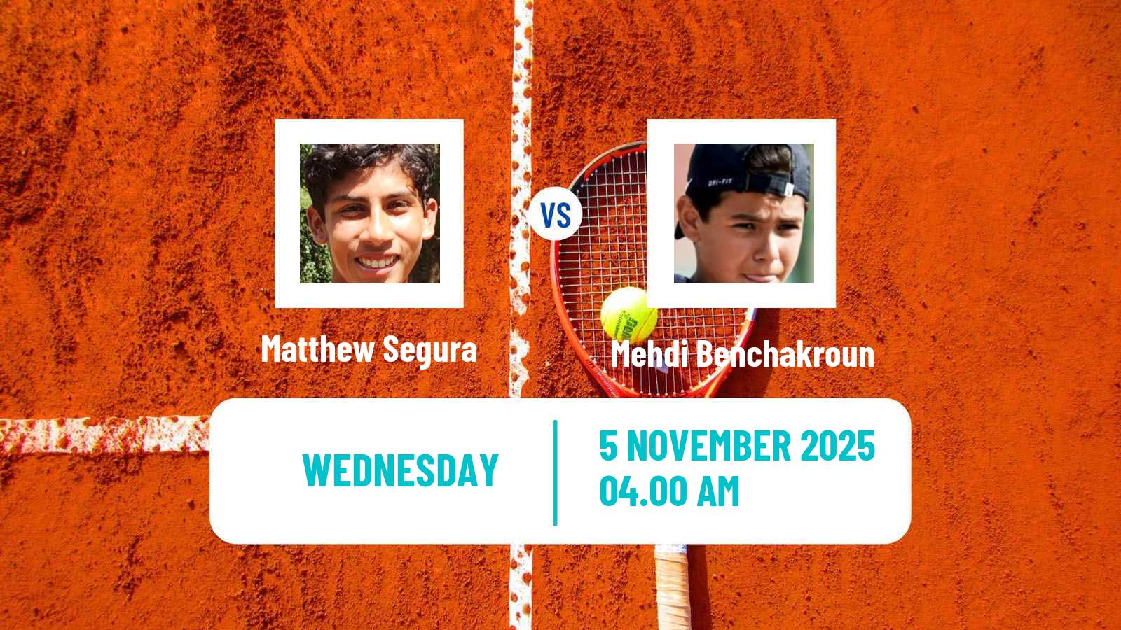 Tennis ITF M15 Orlando Fl 2 Men Matthew Segura - Mehdi Benchakroun