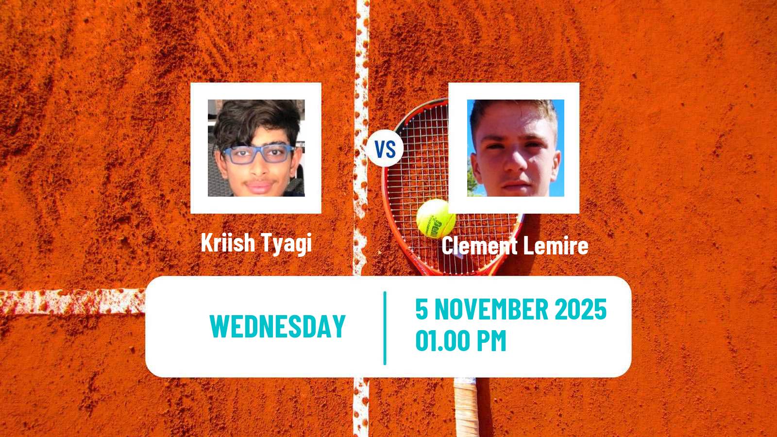 Tennis ITF M15 Orlando Fl 2 Men Kriish Tyagi - Clement Lemire
