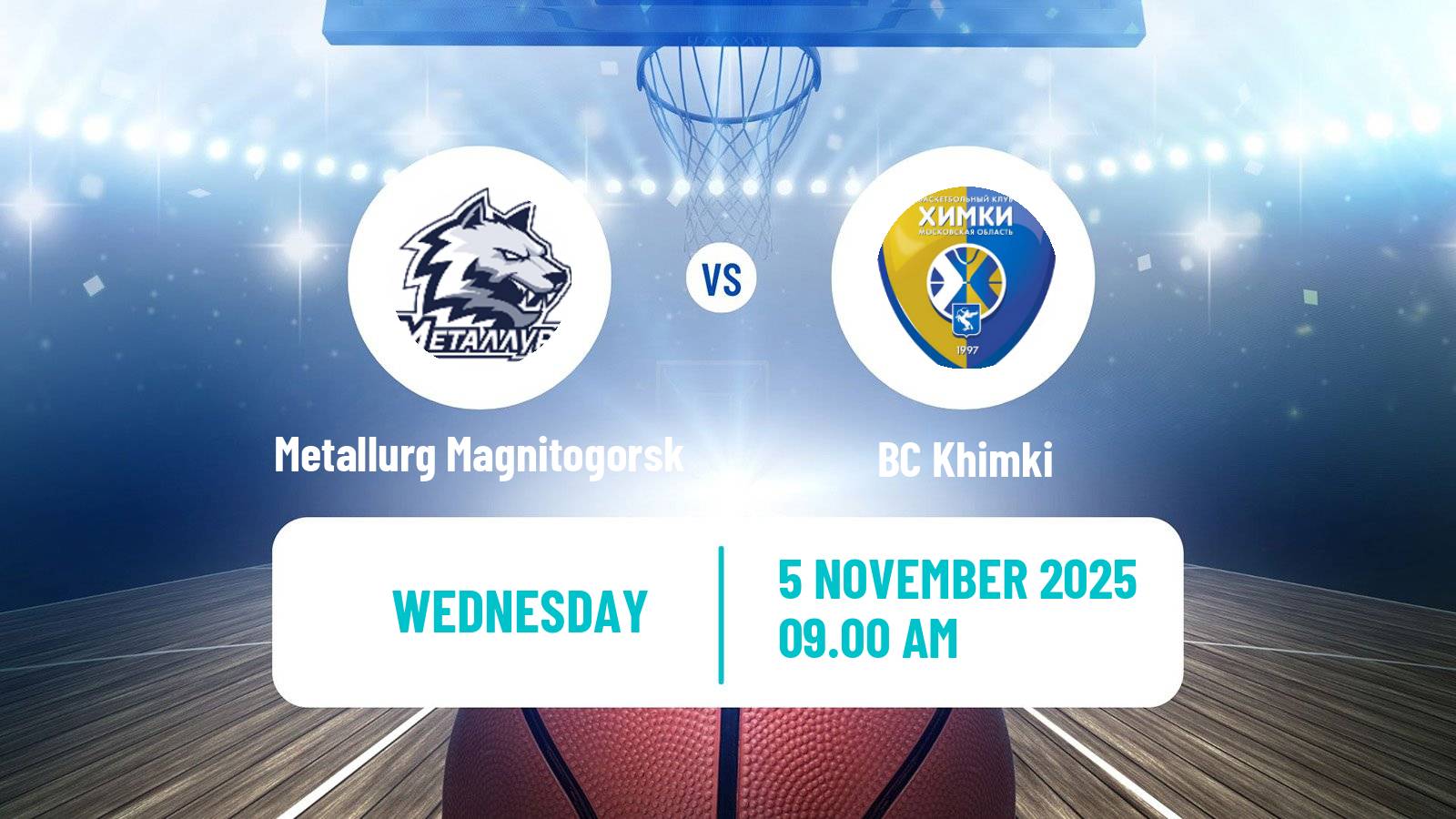 Basketball Russian Super League Basketball Metallurg Magnitogorsk - BC Khimki