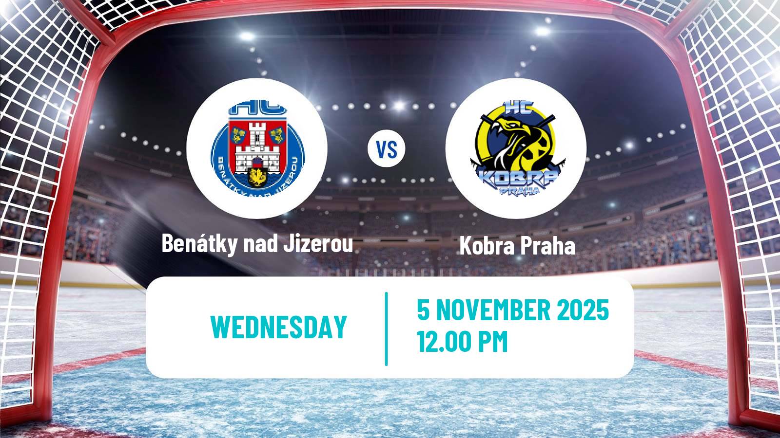 Hockey Czech 2 Liga Hockey West Benátky nad Jizerou - Kobra Praha