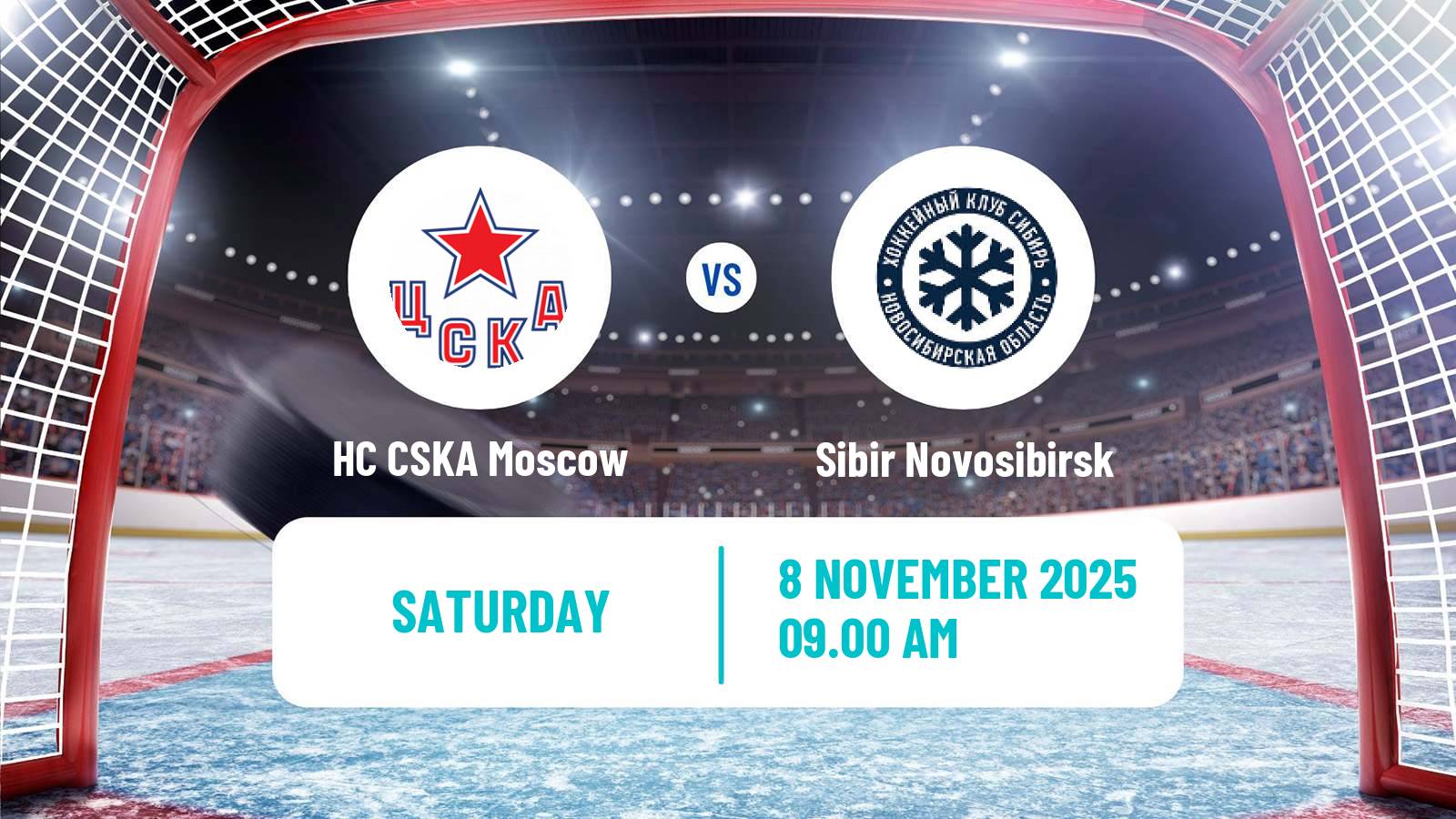 Hockey KHL HC CSKA Moscow - Sibir Novosibirsk