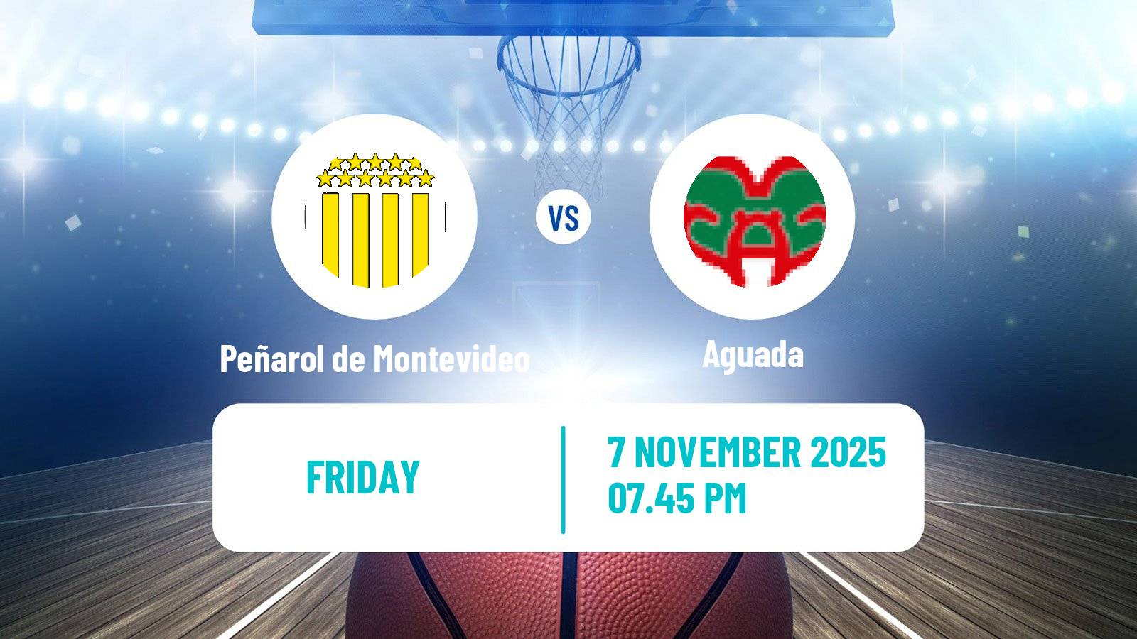 Basketball Uruguayan Liga Basketball Peñarol de Montevideo - Aguada