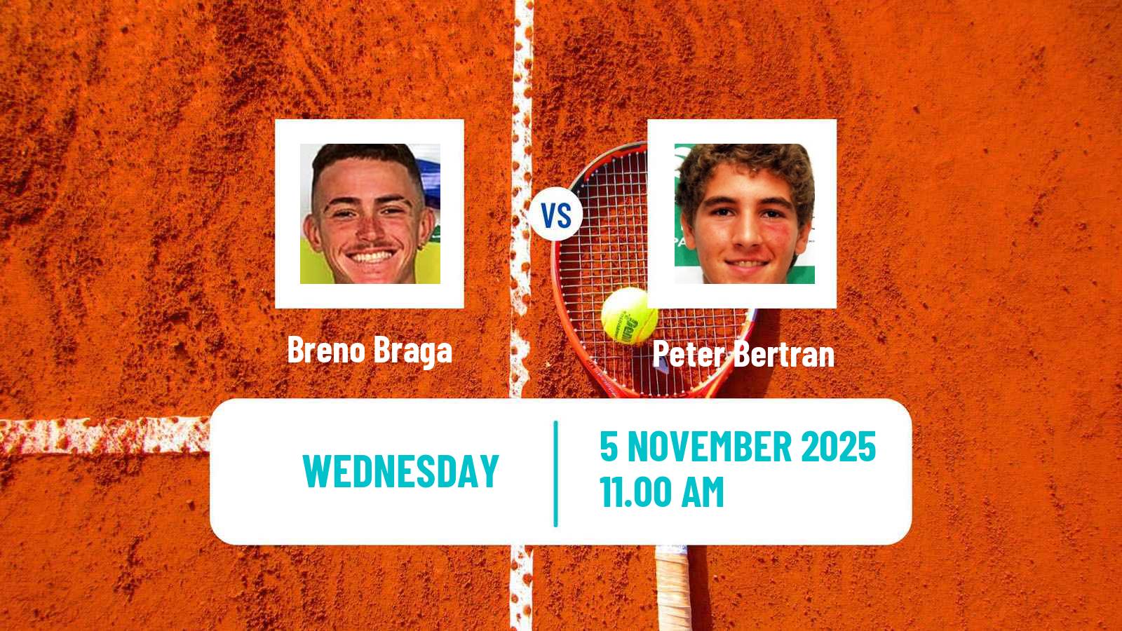 Tennis ITF M15 Valledupar Men Breno Braga - Peter Bertran