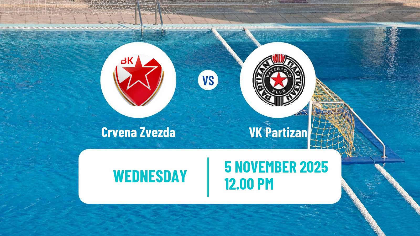 Water polo Regional League Water Polo Crvena Zvezda - Partizan