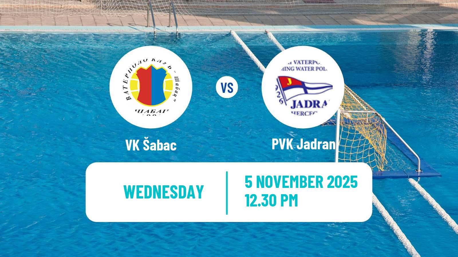 Water polo Regional League Water Polo Šabac - PVK Jadran
