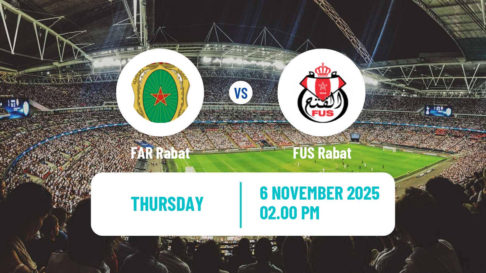 Football Moroccan Botola FAR Rabat - FUS Rabat