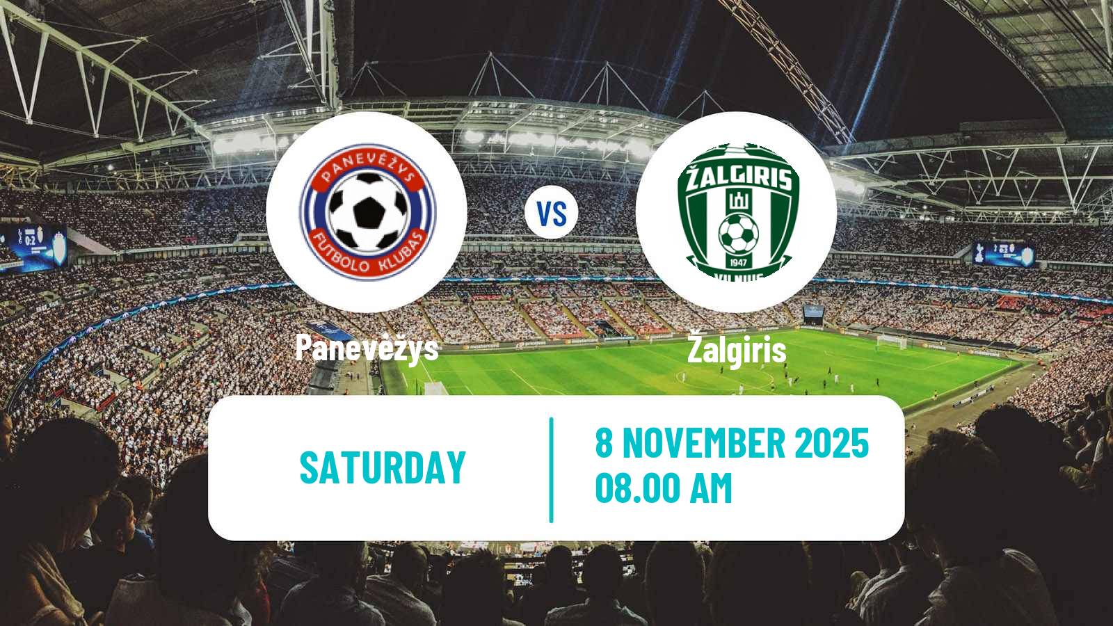 Football Lithuanian A Lyga Panevėžys - Žalgiris