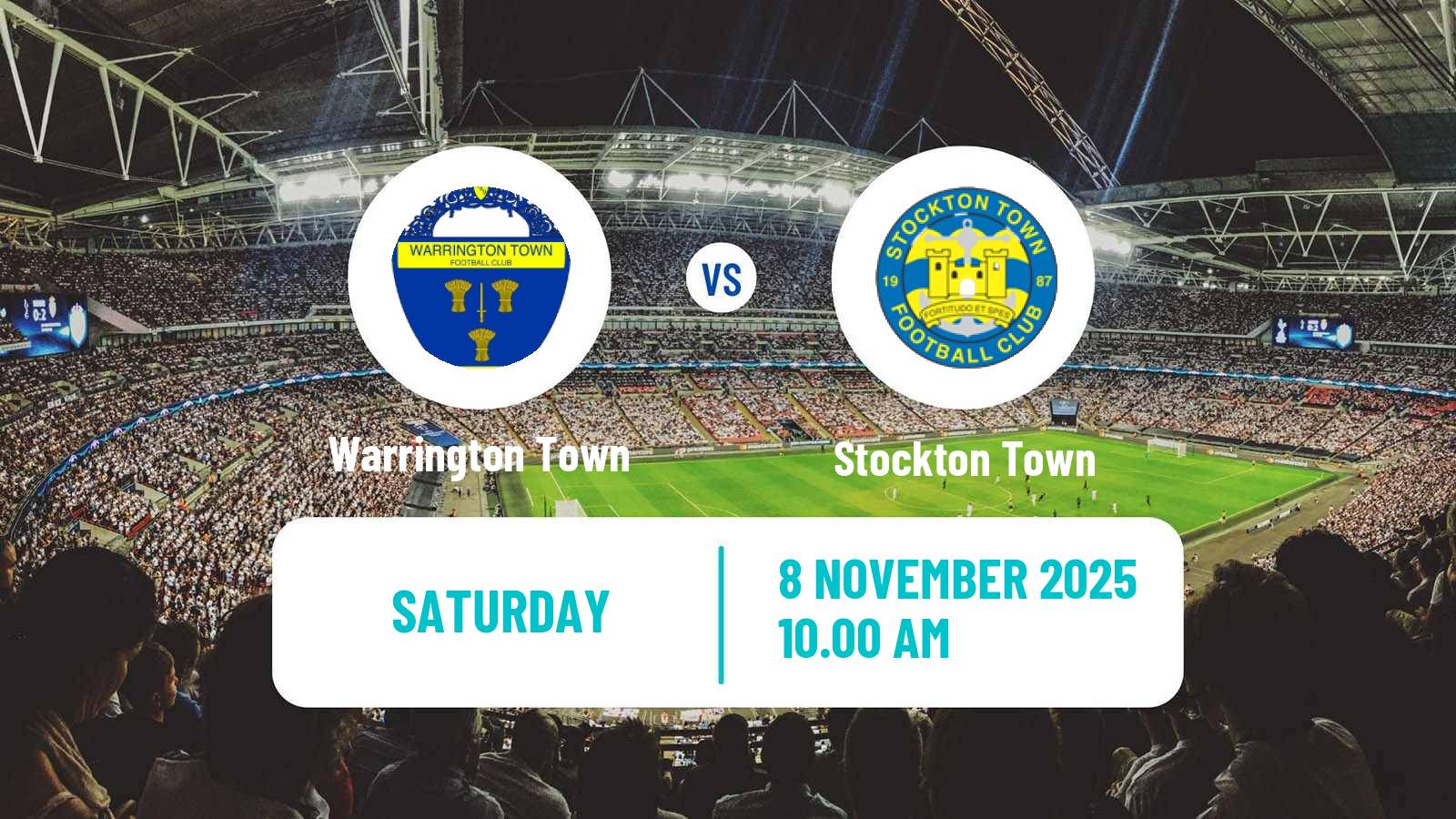 Football English NPL Premier Division Warrington Town - Stockton Town