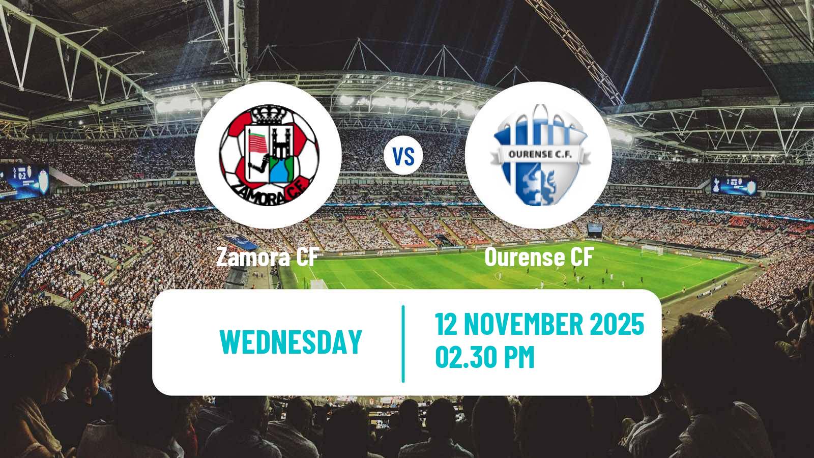 Football Spanish Primera RFEF Group 1 Zamora - Ourense CF