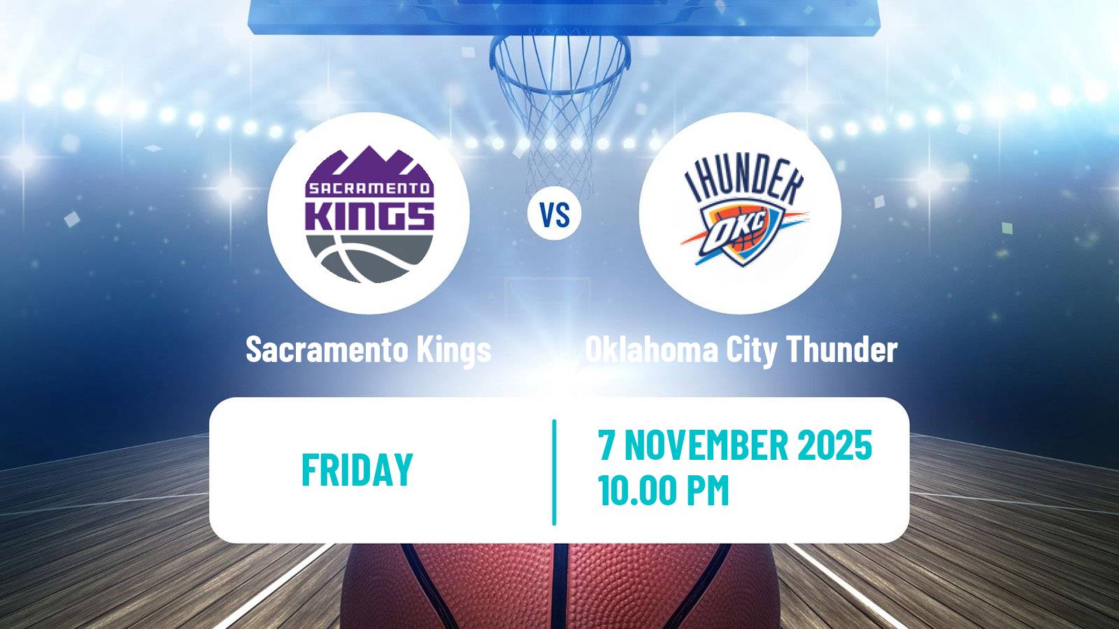 Basketball NBA Sacramento Kings - Oklahoma City Thunder