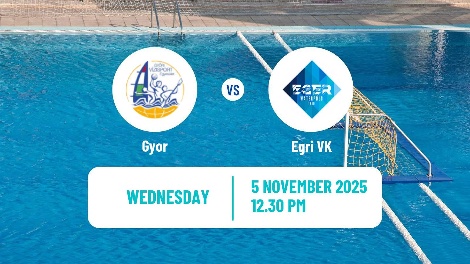 Water polo Hungarian OB I Water Polo Women Gyor - Egri VK