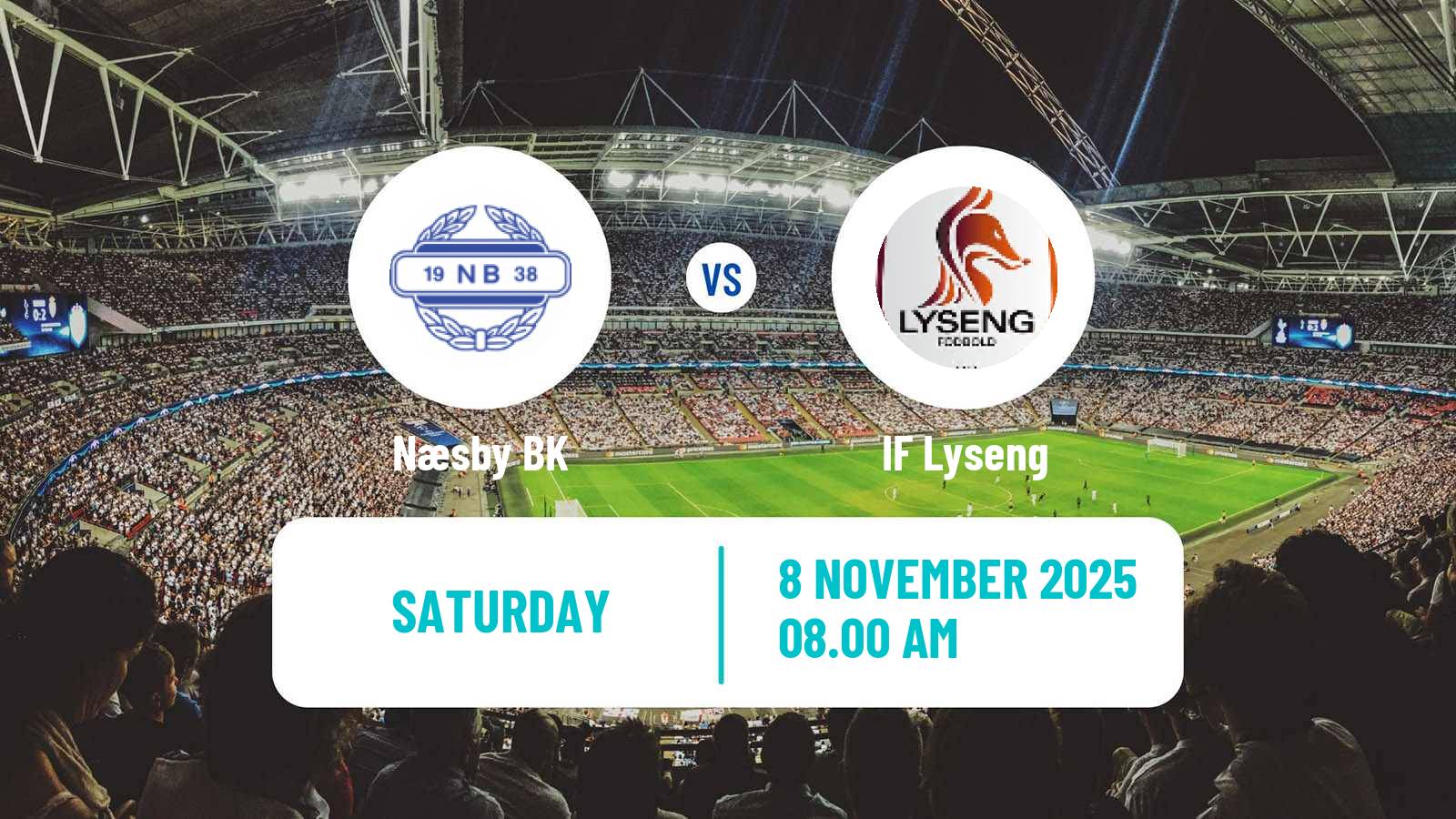 Football Danish 3 Division Næsby - Lyseng