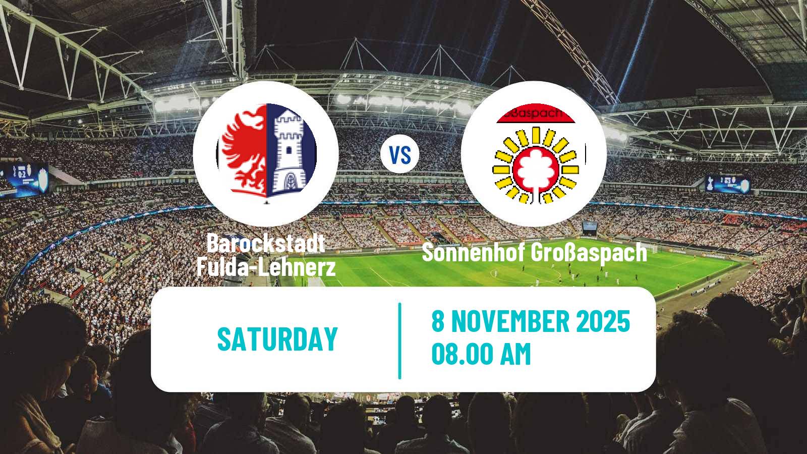 Football German Regionalliga Sudwest Barockstadt Fulda-Lehnerz - Sonnenhof Großaspach