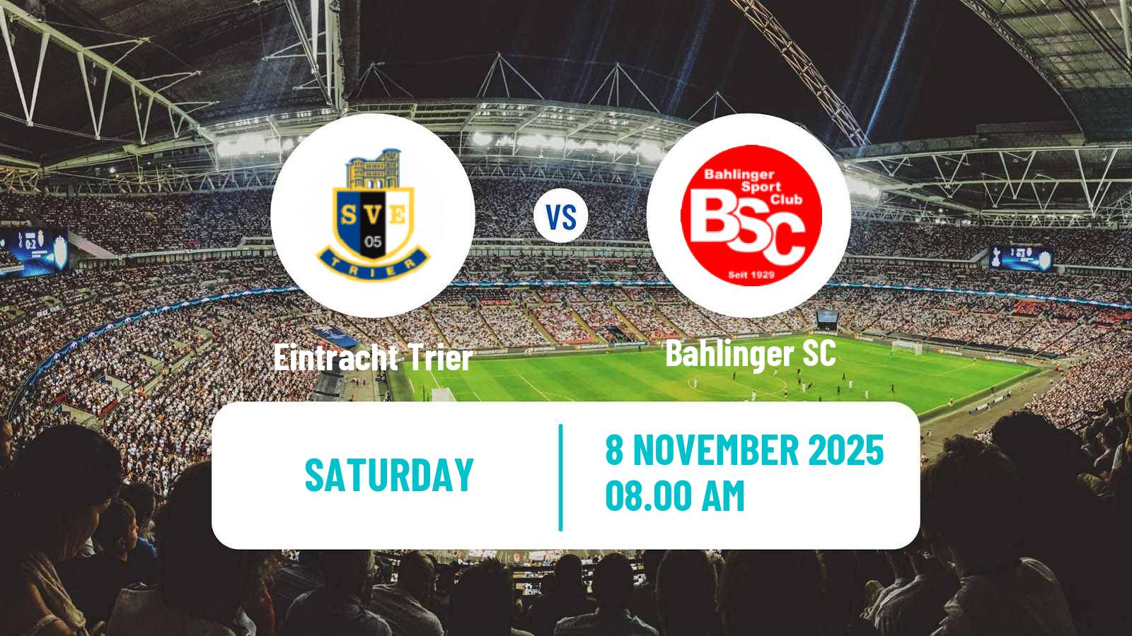 Football German Regionalliga Sudwest Eintracht Trier - Bahlinger