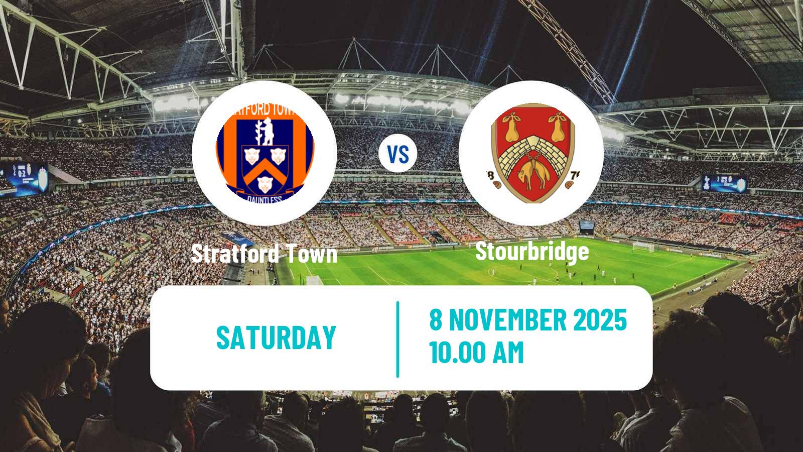 Football English Southern League Central Division Stratford Town - Stourbridge