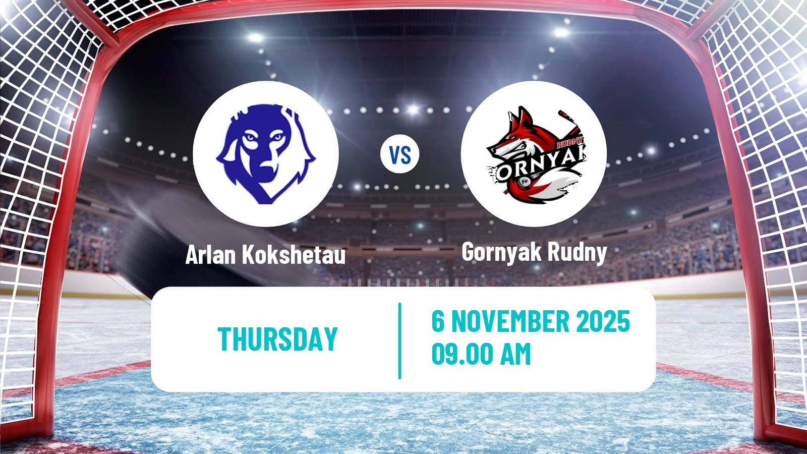 Hockey Kazakh Ice Hockey Championship Arlan Kokshetau - Gornyak Rudny