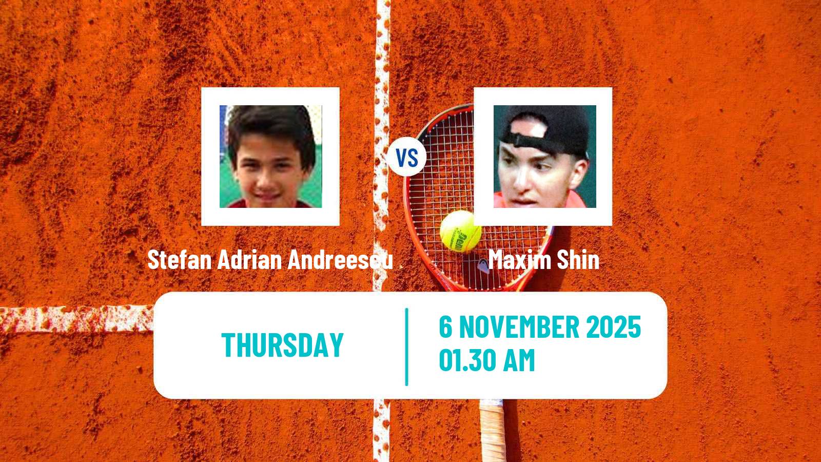 Tennis ITF M15 Antalya 13 Men Stefan Adrian Andreescu - Maxim Shin