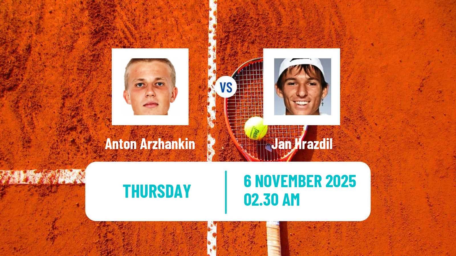 Tennis ITF M15 Sharm Elsheikh 16 Men Anton Arzhankin - Jan Hrazdil