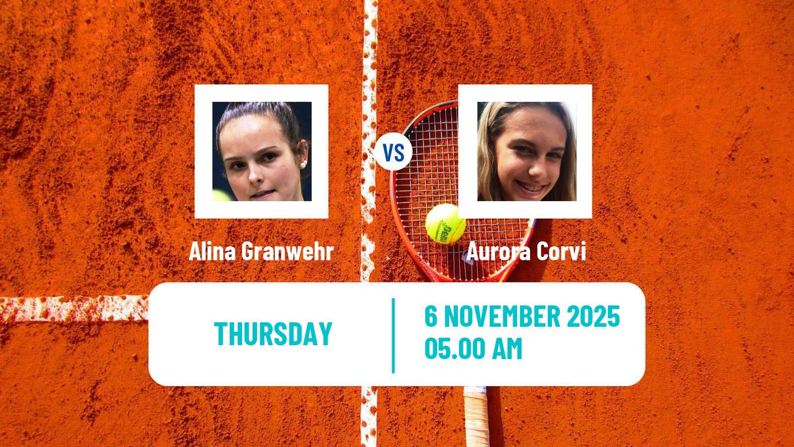 Tennis ITF W15 Solarino 2 Women Alina Granwehr - Aurora Corvi