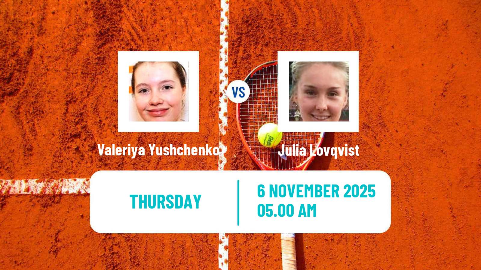Tennis ITF W15 Antalya 13 Women Valeriya Yushchenko - Julia Lovqvist