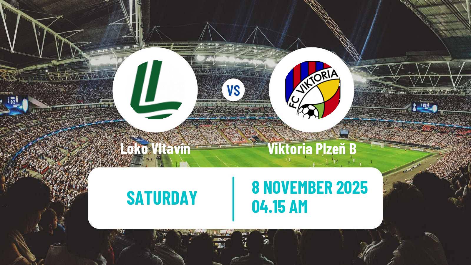 Football Czech CFL Group A Loko Vltavín - Viktoria Plzeň B