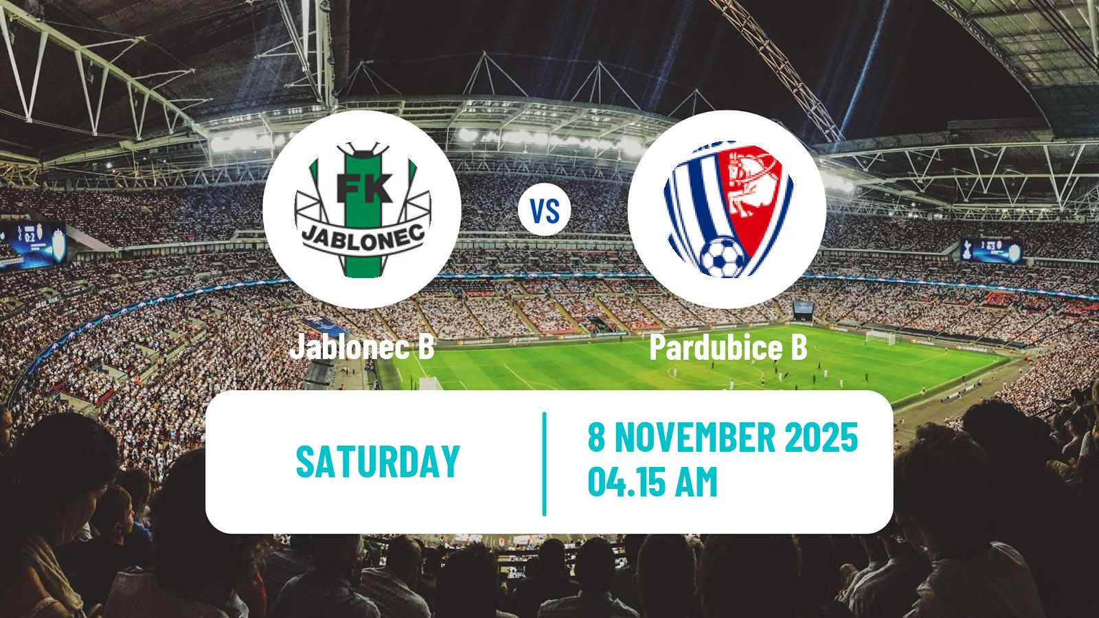 Football Czech CFL Group B Jablonec B - Pardubice B