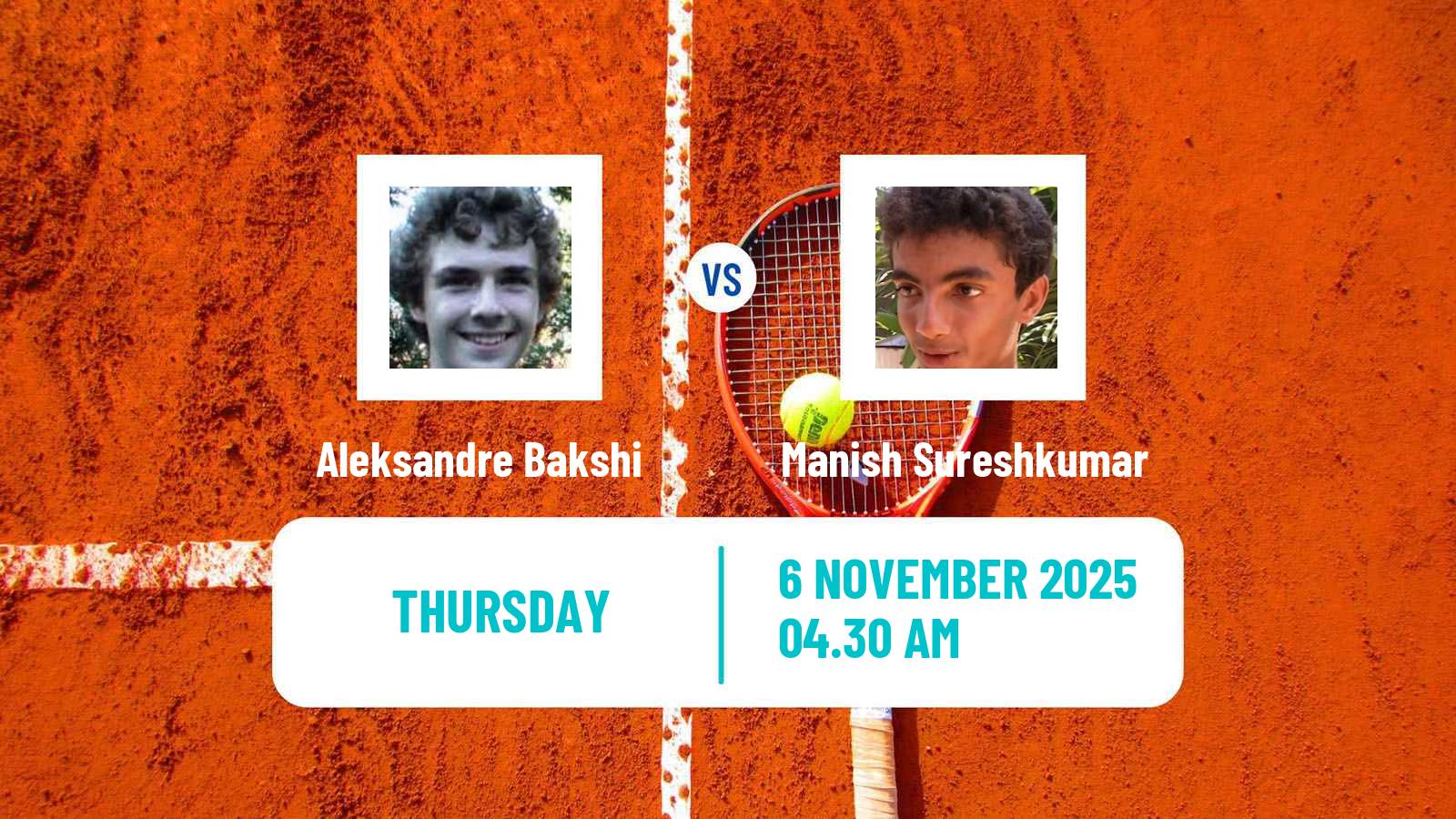 Tennis ITF M15 Manama Men Aleksandre Bakshi - Manish Sureshkumar