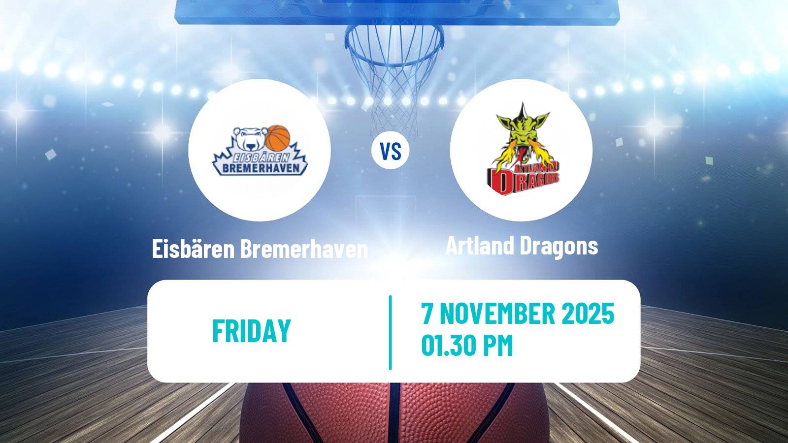 Basketball German Pro A Basketball Eisbären Bremerhaven - Artland Dragons