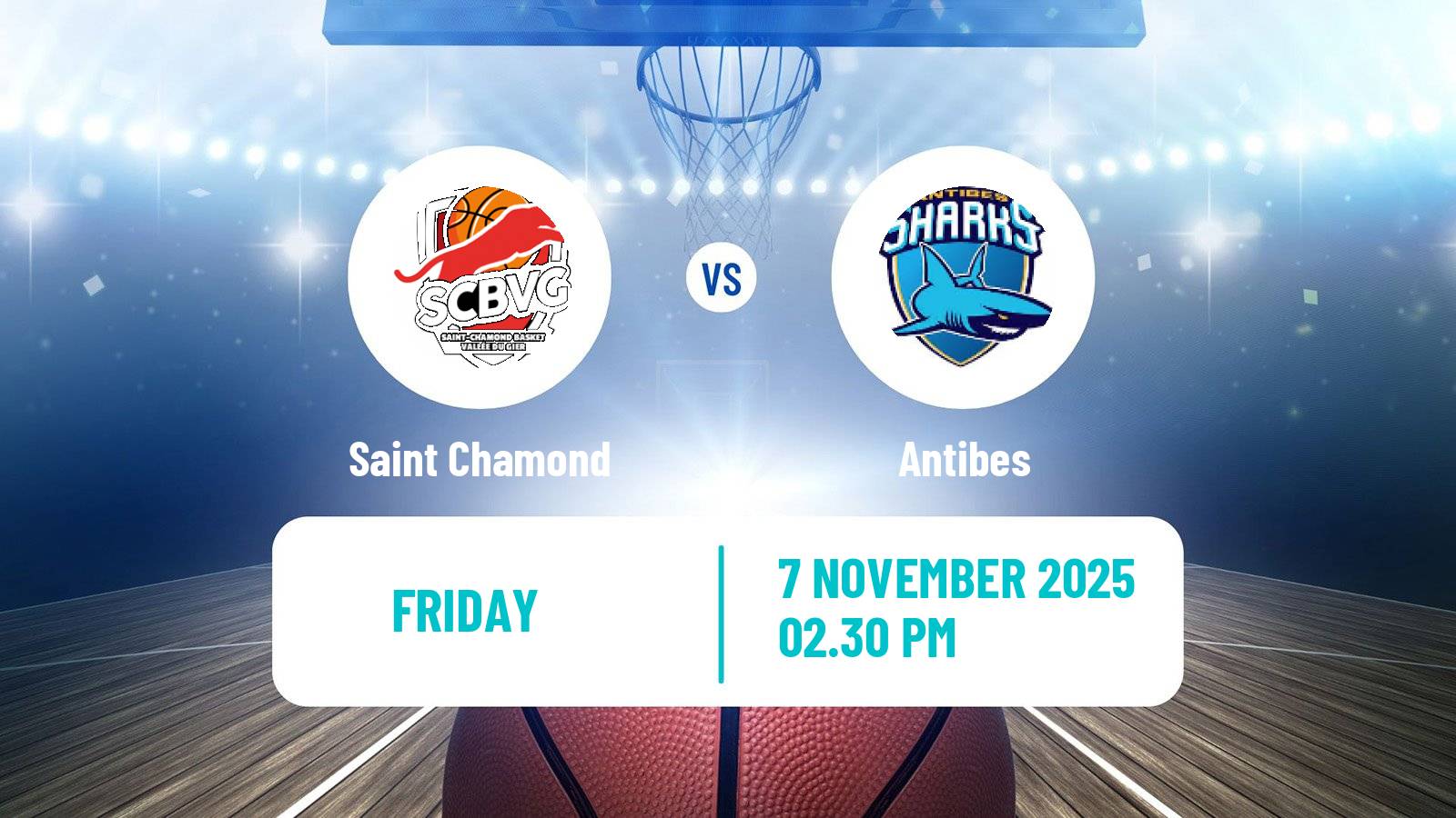Basketball French LNB Pro B Saint Chamond - Antibes
