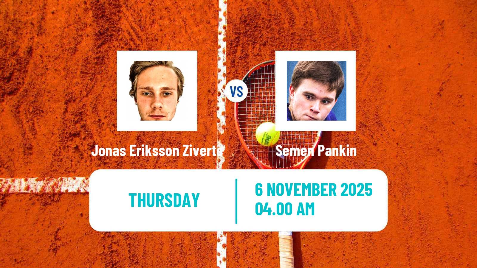 Tennis ITF M15 Sharm Elsheikh 16 Men Jonas Eriksson Ziverts - Semen Pankin