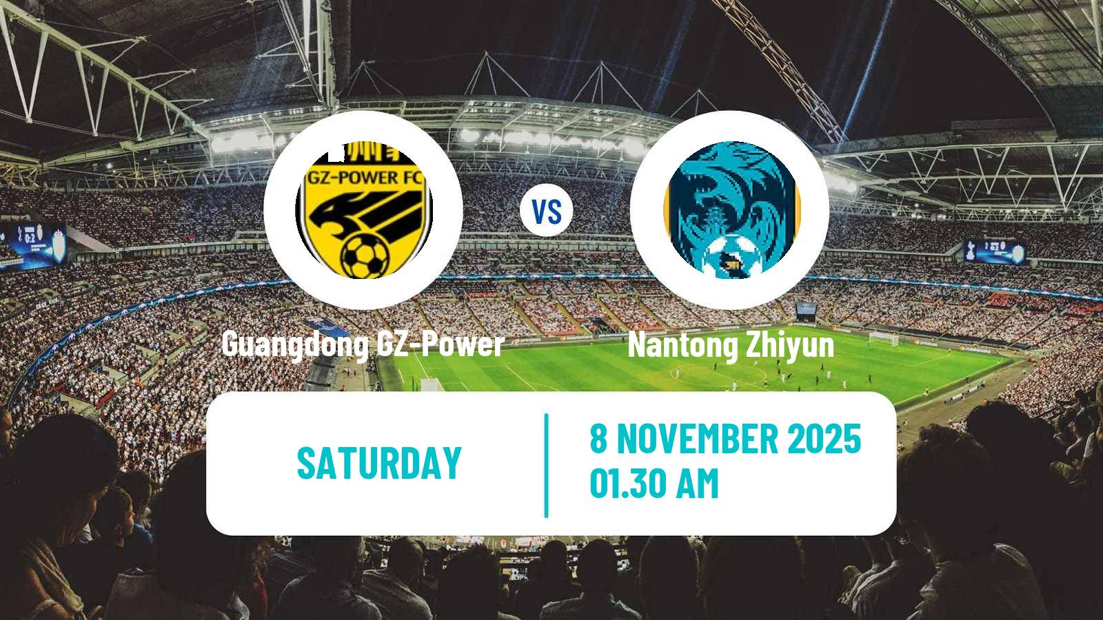 Football Chinese Jia League Guangdong GZ-Power - Nantong Zhiyun