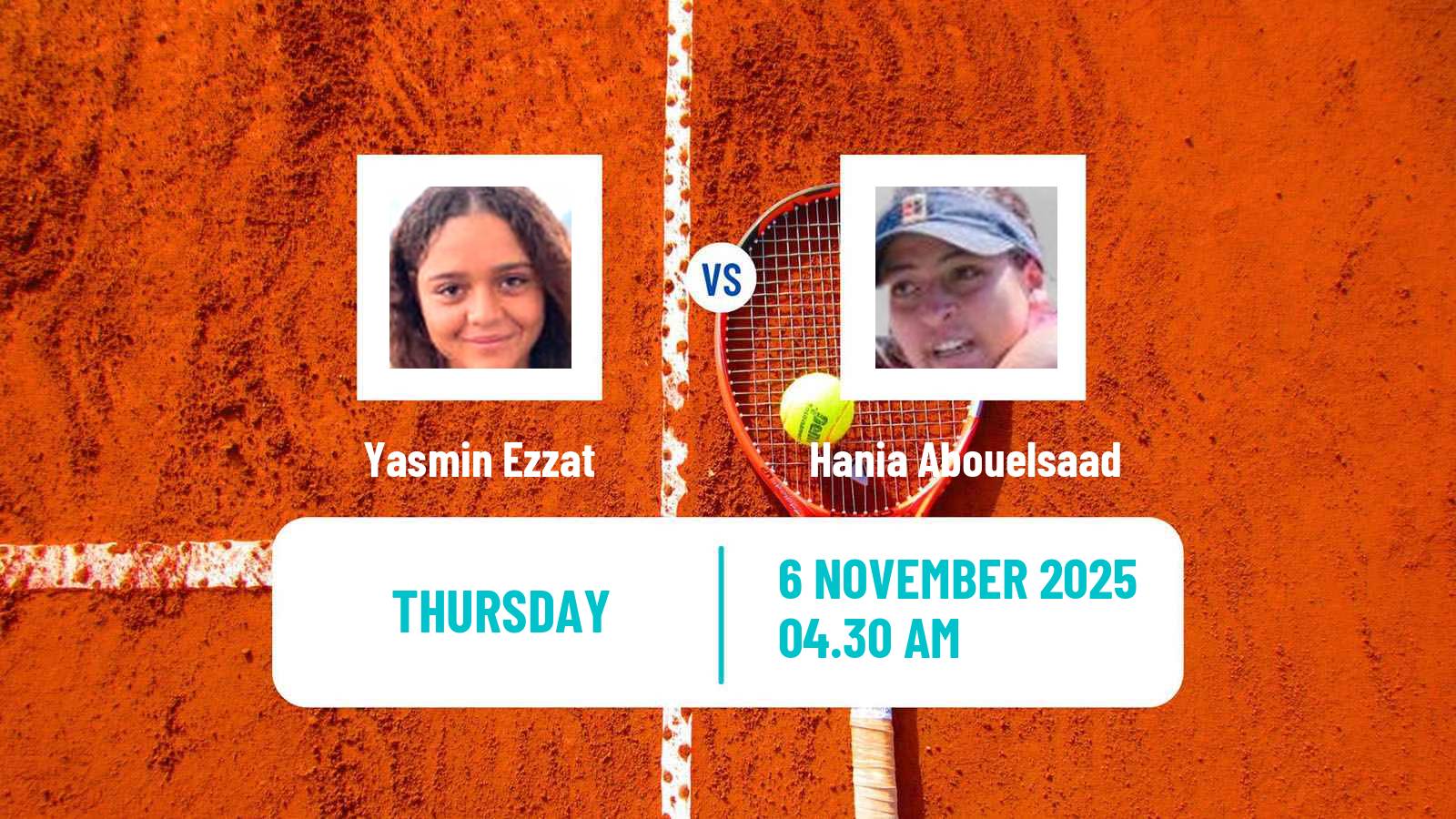 Tennis ITF W15 Sharm Elsheikh 18 Women Yasmin Ezzat - Hania Abouelsaad