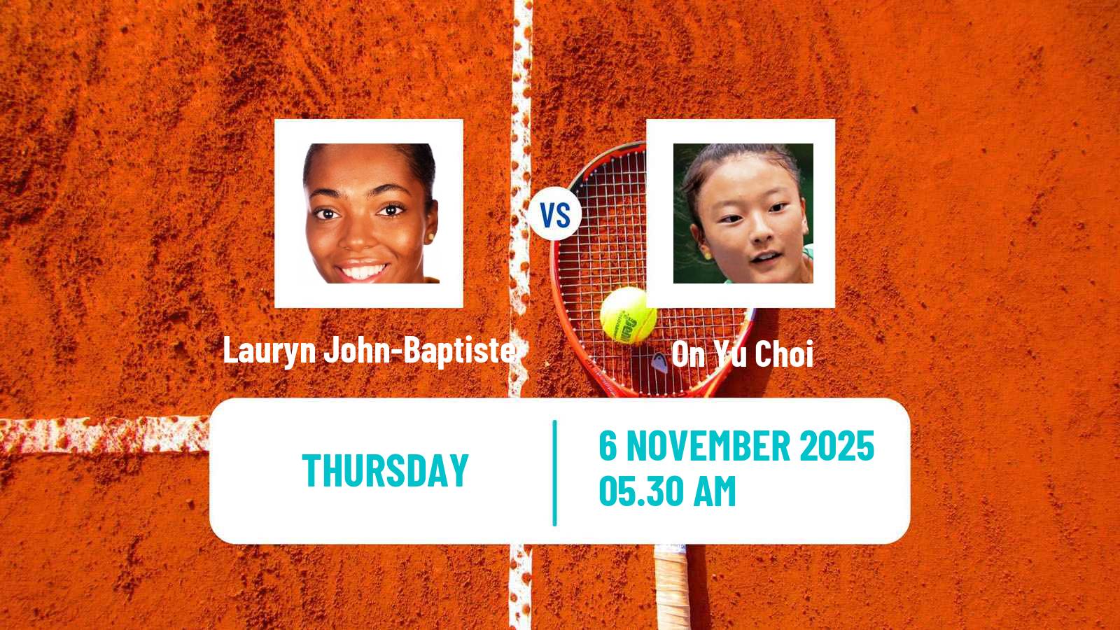 Tennis ITF W15 Sharm Elsheikh 18 Women Lauryn John-Baptiste - On Yu Choi
