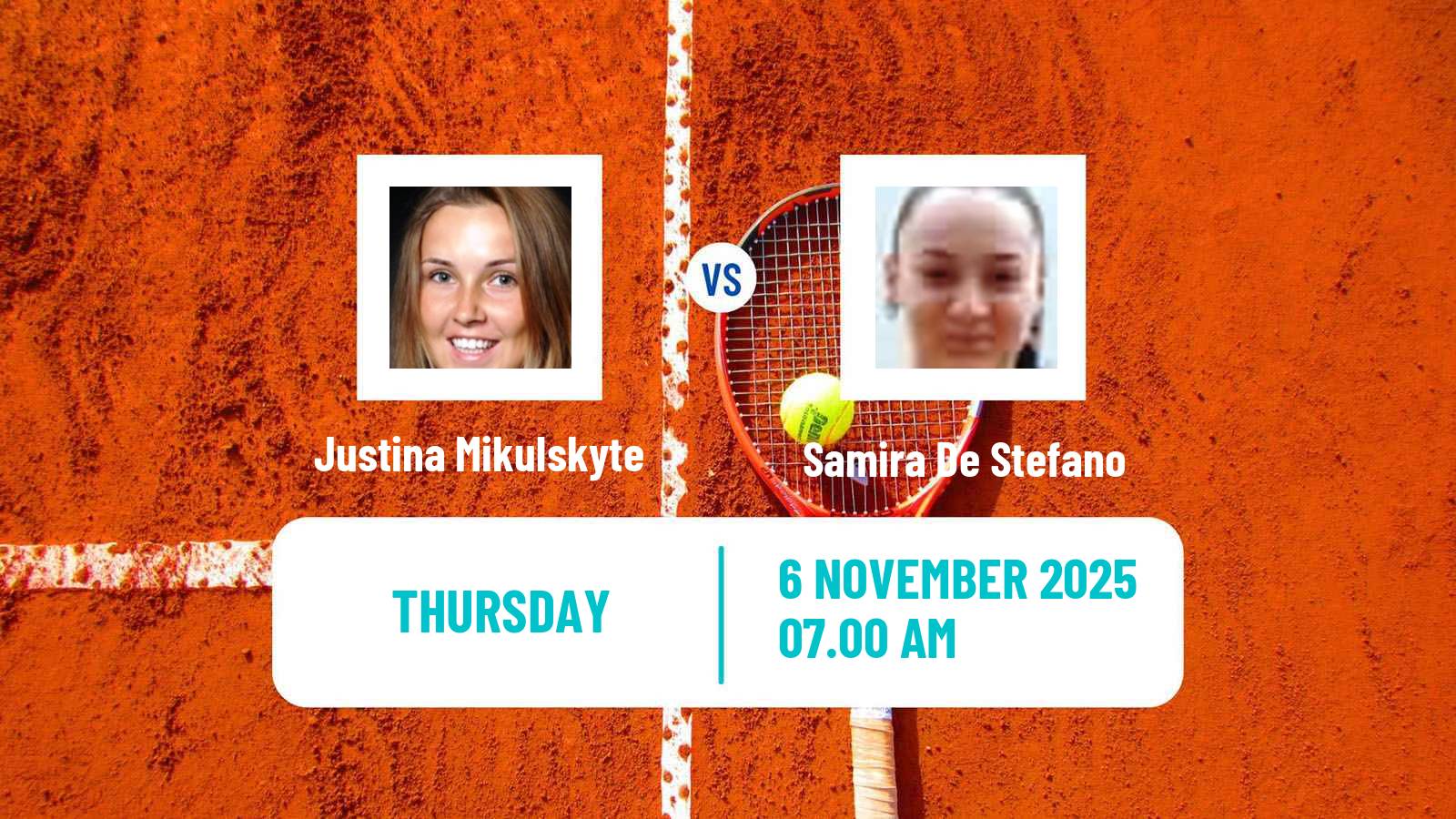 Tennis ITF W35 Faro Women Justina Mikulskyte - Samira De Stefano
