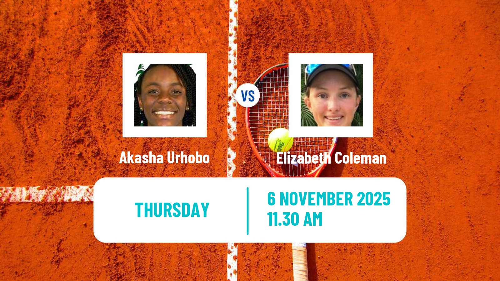 Tennis ITF W35 Orlando Fl 2 Women Akasha Urhobo - Elizabeth Coleman